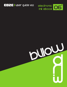 Használati útmutató Billow E02E E-könyv-olvasó