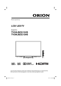 Bedienungsanleitung Orion 24LS124S LCD fernseher