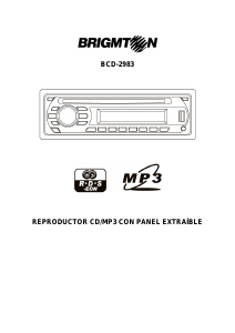 Manual de uso Brigmton BCD-2983-USB Radio para coche