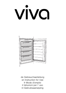 Handleiding Viva VVIG1820 Vriezer