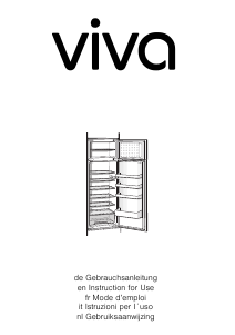 Bedienungsanleitung Viva VVID2620 Kühl-gefrierkombination