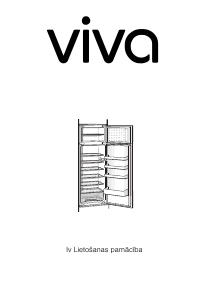 Rokasgrāmata Viva VVID2620 Ledusskapis ar saldētavu
