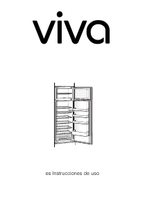 Manual de uso Viva VVID2620 Frigorífico combinado