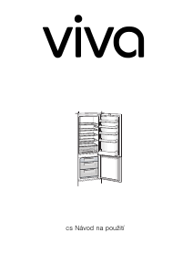 Manuál Viva VVIV2820 Lednice s mrazákem