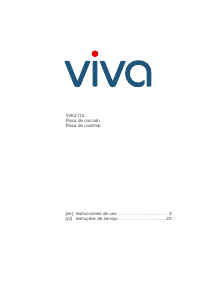 Manual de uso Viva VVK26I13F1 Placa