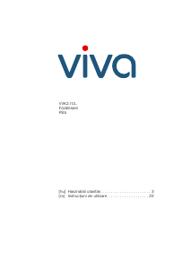 Manual Viva VVK26I13F1 Plită