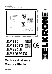 Manual Elkron MP 110 Alarm System