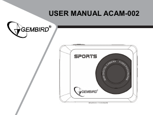 Manual de uso Gembird ACAM-002 Action cam