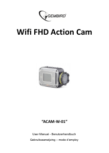 Handleiding Gembird ACAM-W-01 Actiecamera