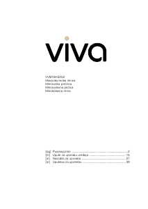 Priročnik Viva VVM16H3252 Mikrovalovna pečica