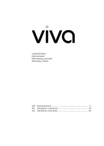Rokasgrāmata Viva VVM16O3250 Mikroviļņu krāsns