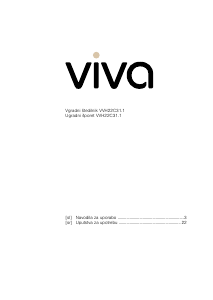 Priročnik Viva VVH22C3151 Obseg