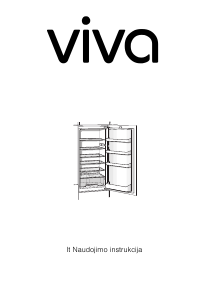 Vadovas Viva VVIR1830 Šaldytuvas