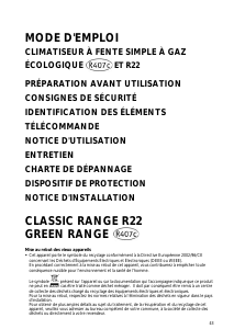 Mode d’emploi Whirlpool AMB 857/G Climatiseur
