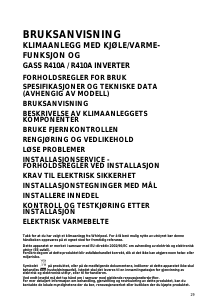 Bruksanvisning Whirlpool AMC 996 Klimaanlegg