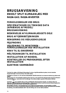 Brugsanvisning Whirlpool AMC 998 Varmepumpe