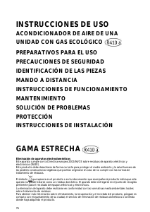Manual de uso Whirlpool AMD 001 Aire acondicionado