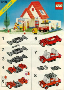 Manual de uso Lego set 6374 Town Villa