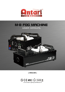 Manual Antari M-8 Fog Machine