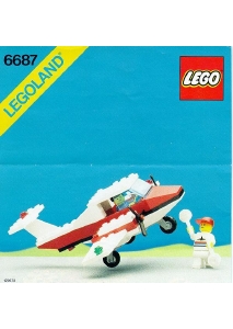 Manual de uso Lego set 6687 Town Avión propulsor