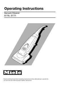 Manual Miele S 176i Vacuum Cleaner