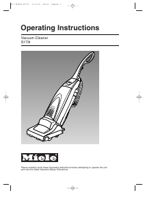 Bruksanvisning Miele S 179i Dammsugare