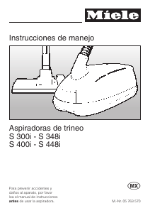 Manual de uso Miele S 448i Aspirador