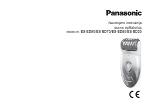 Vadovas Panasonic ES-ED20 Epiliatorius