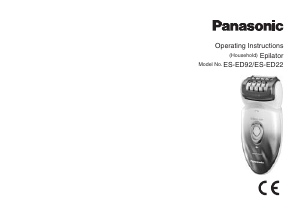 Manual Panasonic ES-ED22 Epilator