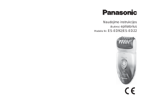 Vadovas Panasonic ES-ED22 Epiliatorius