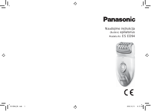 Vadovas Panasonic ES-ED94 Epiliatorius