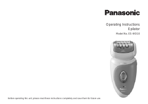 Manual de uso Panasonic ES-WD10 Depiladora