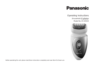 Manual de uso Panasonic ES-WD22 Depiladora