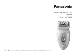 Handleiding Panasonic ES-WD70 Epilator