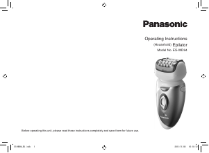 Bedienungsanleitung Panasonic ES-WD94 Epilierer