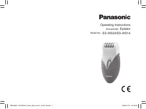 Käyttöohje Panasonic ES-WS24 Epilaattori