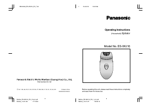 Manual Panasonic ES-WU10 Epilator