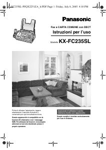 Manuale Panasonic KX-FC235SL Fax