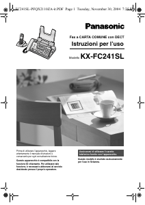 Manuale Panasonic KX-FC241SL Fax