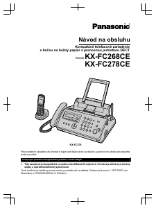 Návod Panasonic KX-FC268CE Fax