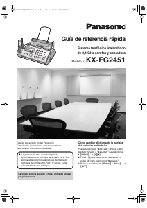 Manual de uso Panasonic KX-FG2451 Máquina de fax