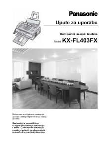 Priručnik Panasonic KX-FL403FX Faks uređaj