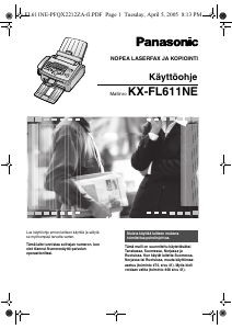 Käyttöohje Panasonic KX-FL611 Faksilaite