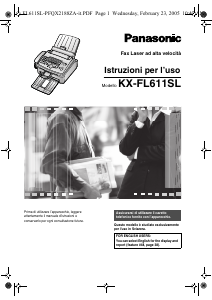 Manuale Panasonic KX-FL611SL Fax