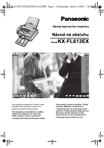 Návod Panasonic KX-FL613EX Fax
