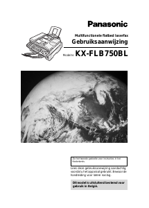 Handleiding Panasonic KX-FLB750BL Faxapparaat