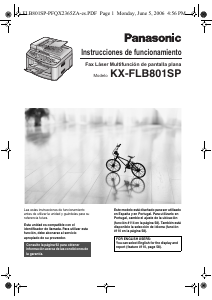 Manual de uso Panasonic KX-FLB801 Máquina de fax