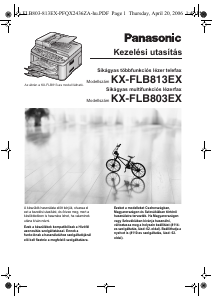 Használati útmutató Panasonic KX-FLB803EX Faxgép