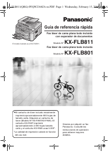 Manual de uso Panasonic KX-FLB811 Máquina de fax