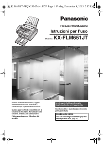 Manuale Panasonic KX-FLM651 Fax